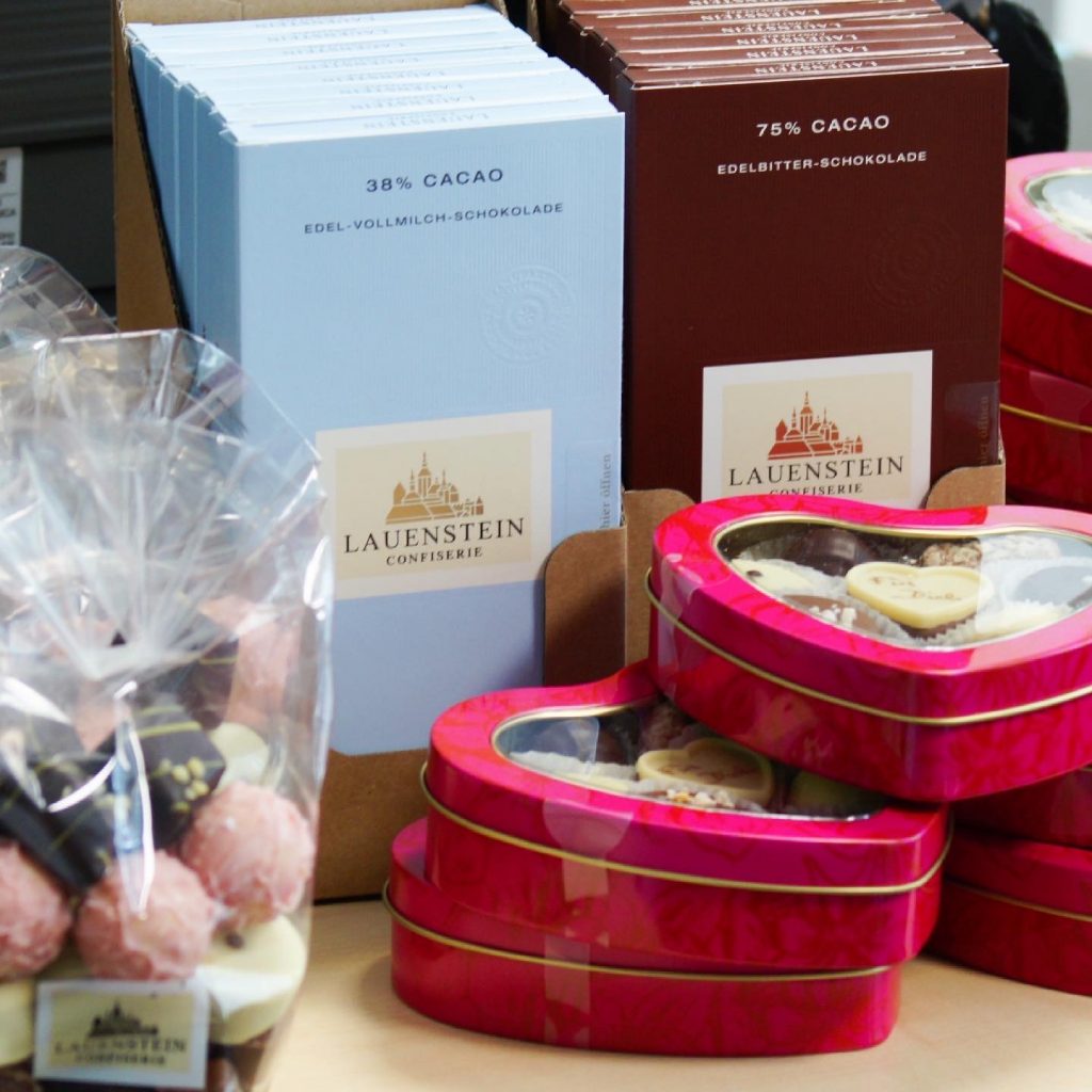 Valentinstags-Pralinen