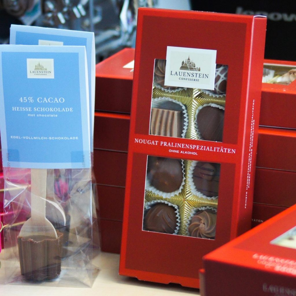 Pralinen und Hot Chocolate